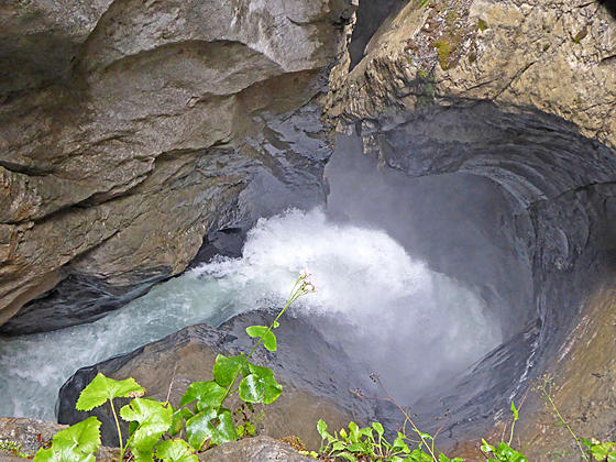 Waterfall at Trummelbach Falls