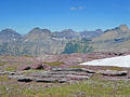 Panorama of high peaks from Comeau Pass