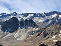 Piz Sarsara, Piz Vadret, the Grialetsch Glacier and Piz Radont