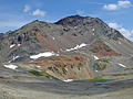 Piz dal Fain  and Lake Pischa from Fuorcla Pischa