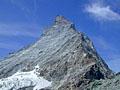 Looking up at the Matterhorn from the spot just above the hut