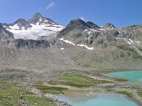 Fluela Wisshorn and the Jori Glacier