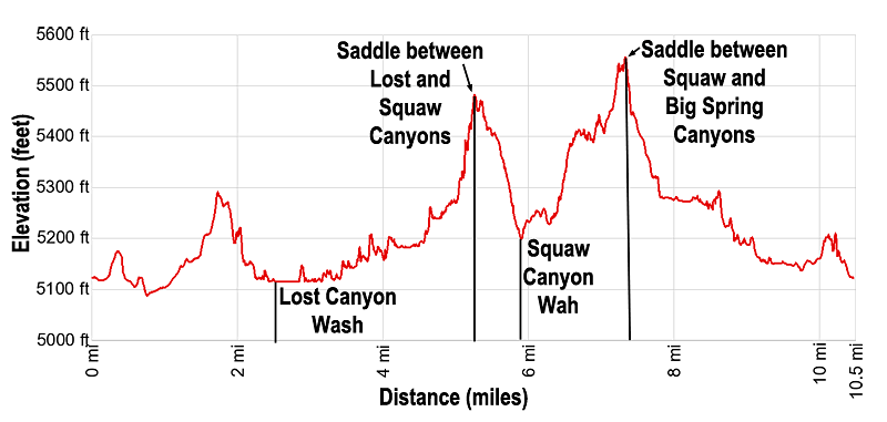 Lost Canyon / Big Spring Canyon Loop