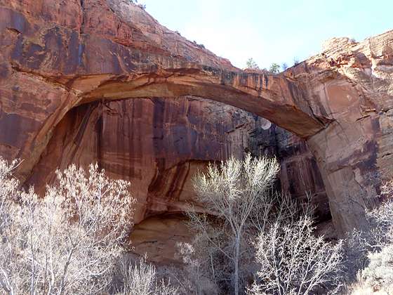 Close up of the natural bridge 