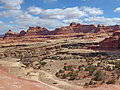 View on the climb to the saddle