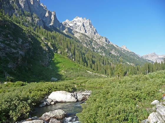 Mount Owen towering above the south side of the canyon 