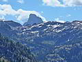 Grand Teton rising beyond the head of South Leigh Canyon